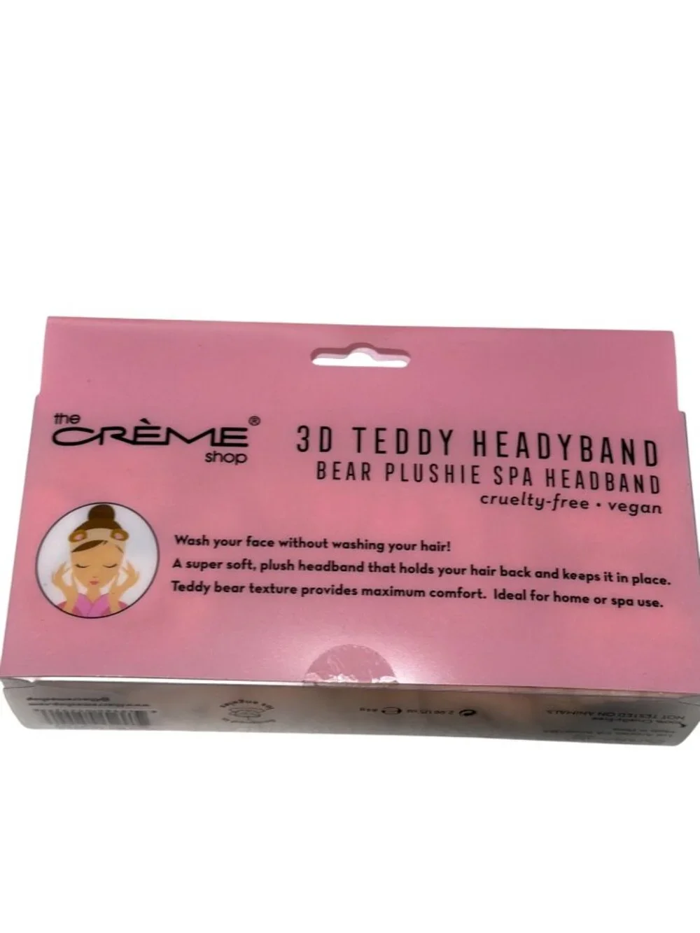 3D Teddy Bear Plushie Spa Headband By The Crème Shop - Vegan & Cruelty-Free